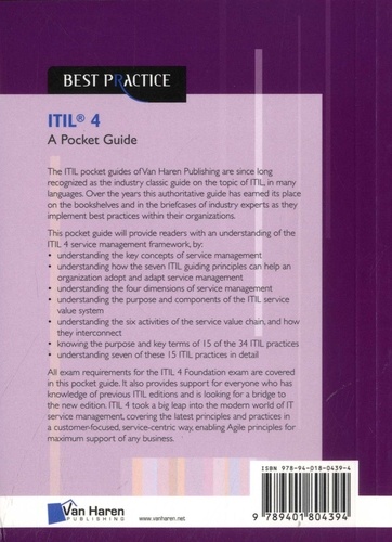 ITIL 4. A Pocket Guide