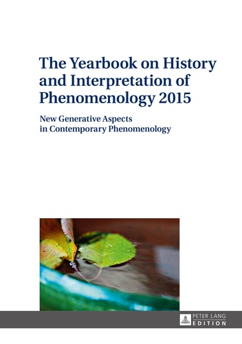 Jana Trajtelová - The Yearbook on History and Interpretation of Phenomenology 2015 - New Generative Aspects in Contemporary Phenomenology.