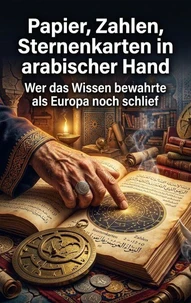 Papier, Zahlen, Sternenkarten in arabischer Hand