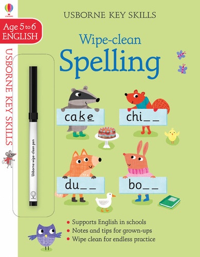 Jane Bingham et Marta Cabrol - Key skills wipe-clean spelling 5-6.