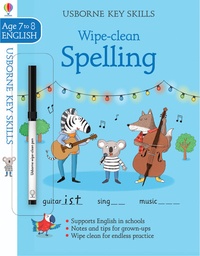 Jane Bingham et Elisa Paganelli - Key Skills Wipe-clean Spelling 7-8.