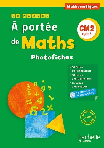 Janine Lucas et Jean-Claude Lucas - Le nouvel A portée de maths CM2 - Photofiches. 1 CD audio