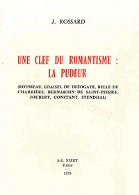 Une Clé du romantisme : la pudeur