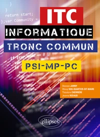 ITC, informatique tronc commun PSI, MP, PC