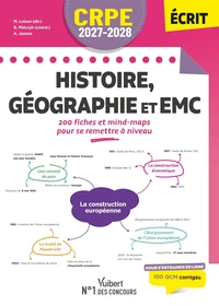 CRPE 2027-2028 - Histoire et géographie : 200 fiches et mind-maps pour se remettre à niveau - Epreuve écrite d'admissibilité M2/L3