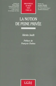 La notion de peine privée