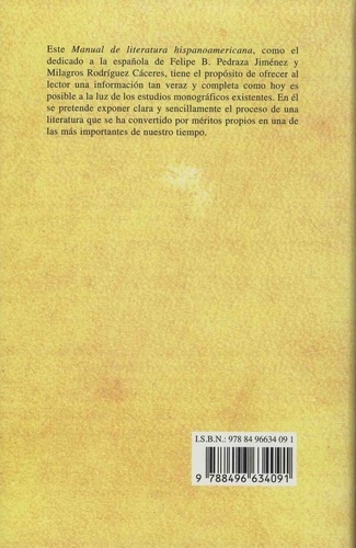 Manual de literatura hispanoamericana. Volume 6, La epoca contemporanea: prosa
