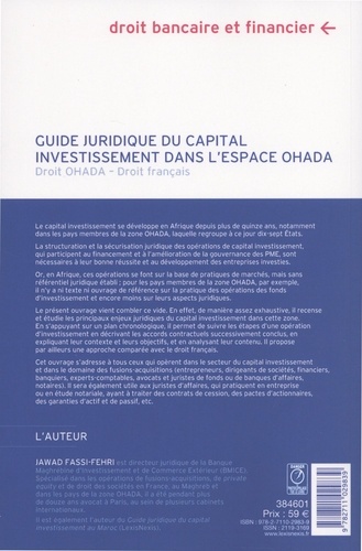 Guide juridique du capital investissement dans l'espace OHADA. Droit OHADA - Droit français