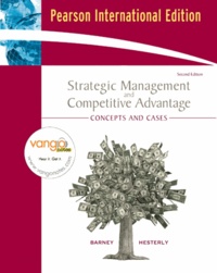 Jay B. Barney - Strategic Management and Competitive Advantage: Concepts and Cases.