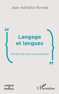Livres en pdf à télécharger Langage et langues  - Abrégé de psycholinguistique
