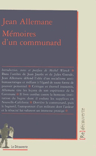 Jean Allemane - Memoires D'Un Communard.