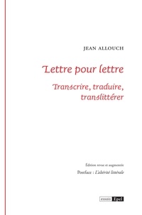 Jean Allouch - Lettre pour lettre.