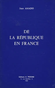 De la République en France