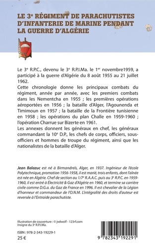 Le 3e Régiment de Parachutistes d'Infanterie de Marine pendant la guerre d'Algérie