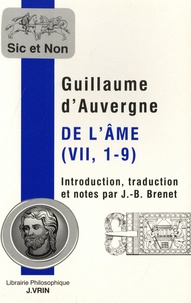 Jean-Baptiste Brenet - De l'âme (VII, 1-9).