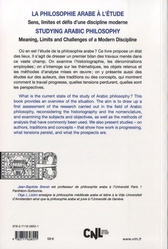 La philosophie arabe à l'étude. Sens, limites et défis d'une discipline moderne