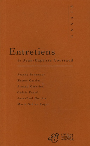 Jean-Baptiste Coursaud - Entretiens.