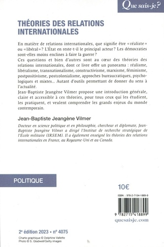 Théories des relations internationales de Jean-Baptiste Jeangène Vilmer ...