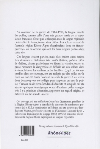 Les poilus parlaient patois. Documents dialectaux de Rhône-Alpes : un regard différent sur la guerre de 1914-1918