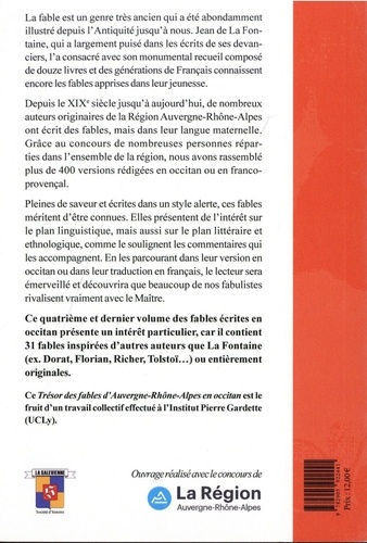 Trésor des fables d'Auvergne-Rhône-Alpes en occitan, vol. IV. Tome 4
