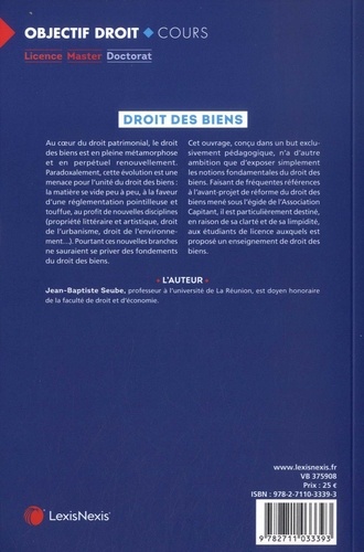 Droit des biens - Jean-Baptiste Seube - Livres - Furet du Nord
