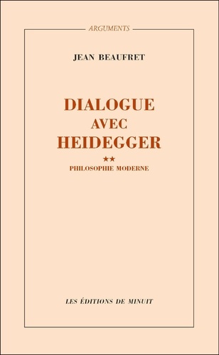 Dialogue avec Heidegger. Tome 2, Philosophie moderne