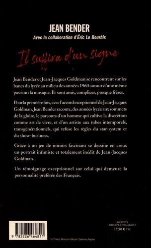 Il suffira d'un signe de Jean Bender - Grand Format - Livre - Decitre