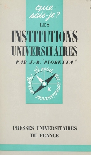 Les institutions universitaires en France