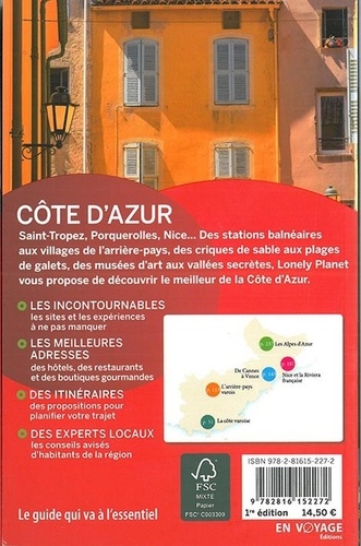 Côte d'Azur. Pour découvrir le meilleur de la région  Edition 2016