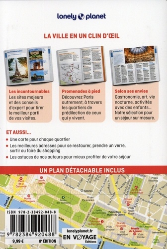 Paris en quelques jours 8e édition -  avec 1 Plan détachable