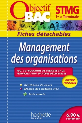 Jean-Bernard Ducrou - Objectif Bac - Fiches détachables - Management des organisations 1re et Tle STMG.