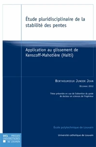 Etude pluridisciplinaire de la stabilité des pentes