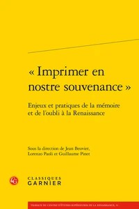 "Imprimer en nostre souvenance"