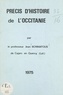 Jean Bonnafous - Précis d'histoire de l'Occitanie.
