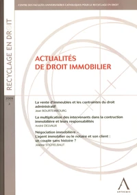 Actualités de droit immobilier
