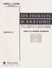 Jean Brizon et Jean Castaing - Les Feuillets d'anatomie - Tome 9, Nerfs du membre inférieur.