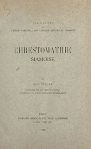 Chrestomathie siamoise