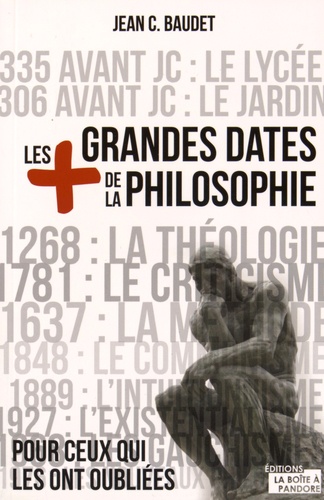 Jean C. Baudet - Les plus grandes dates de la philosophie.