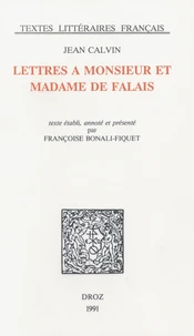 Lettres à Monsieur et Madame de Falai