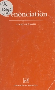 Jean Cervoni et Guy Serbat - L'énonciation.