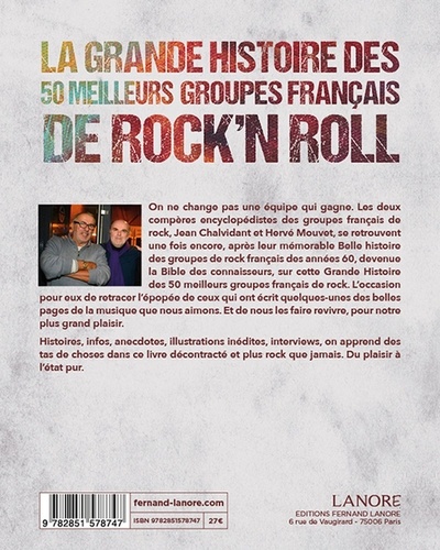 La grande histoire des 50 meilleurs groupes français de rock'n roll