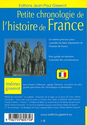Petite chronologie de l'histoire de France