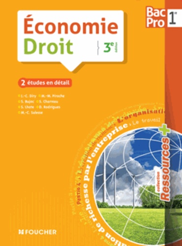 Jean-Charles Diry et Marie-Madeleine Piroche - Economie-Droit 1re Bac Pro.