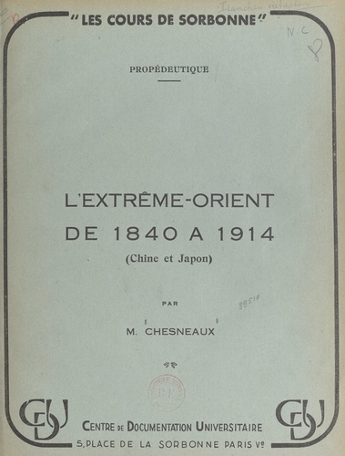 L'Extrême-Orient de 1840 à 1914 (Chine et Japon)
