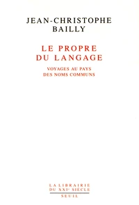 Le propre du langage
