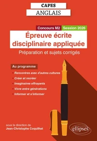 Epreuve écrite disciplinaire appliquée