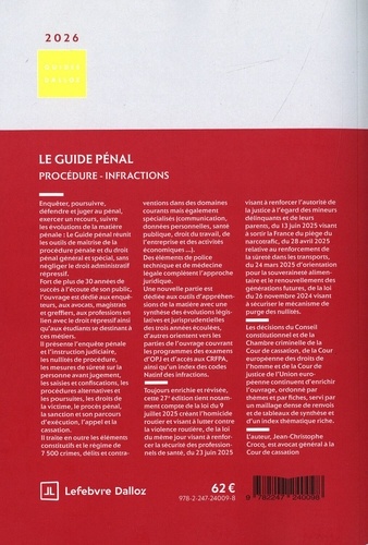 Le guide pénal - Procédure - Infractions - Jean-Christophe Crocq ...