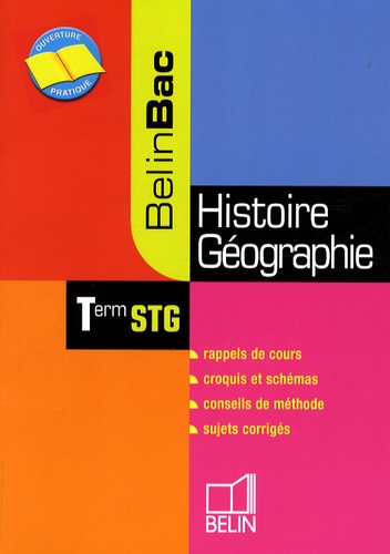 Jean-Christophe Delmas et Bruno Stary - Histoire-Géographie Tle STG.