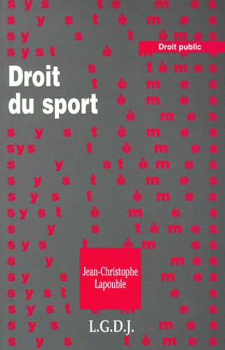 Jean-Christophe Lapouble - Droit du sport.