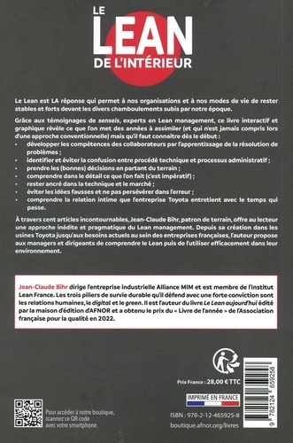Le Lean de l'intérieur. Ce qui n'est jamais écrit dans les livres standards, ni expliqué par les consultants. Le témoignage essentiel de Senseis